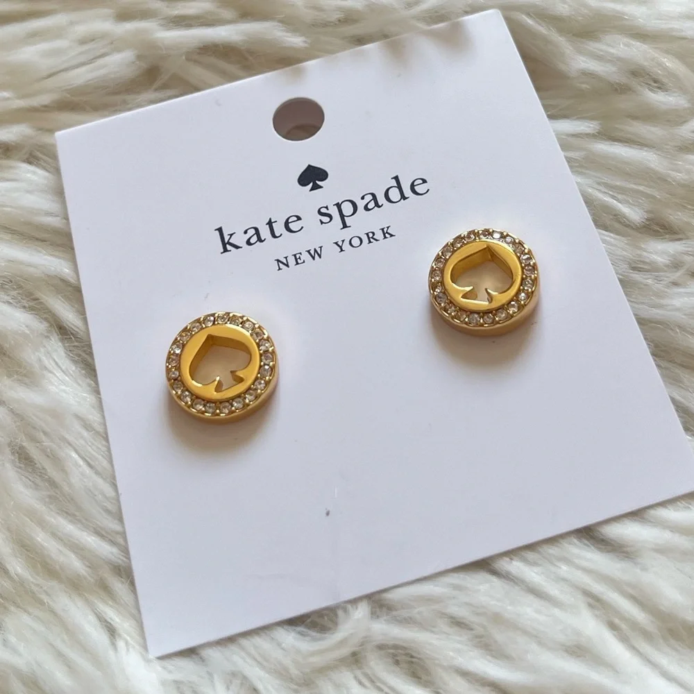 Kate Spade Pave Stud Earrings NEW